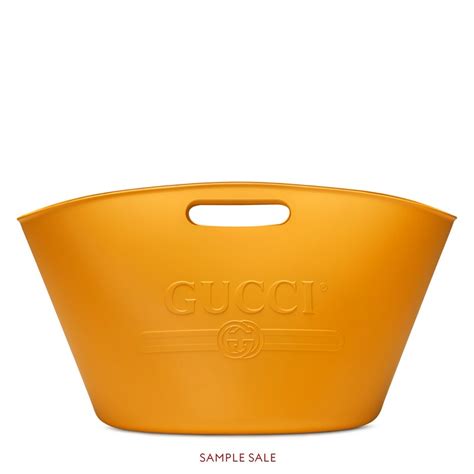 gucci yellow rubber tote|genuine gucci tote bag.